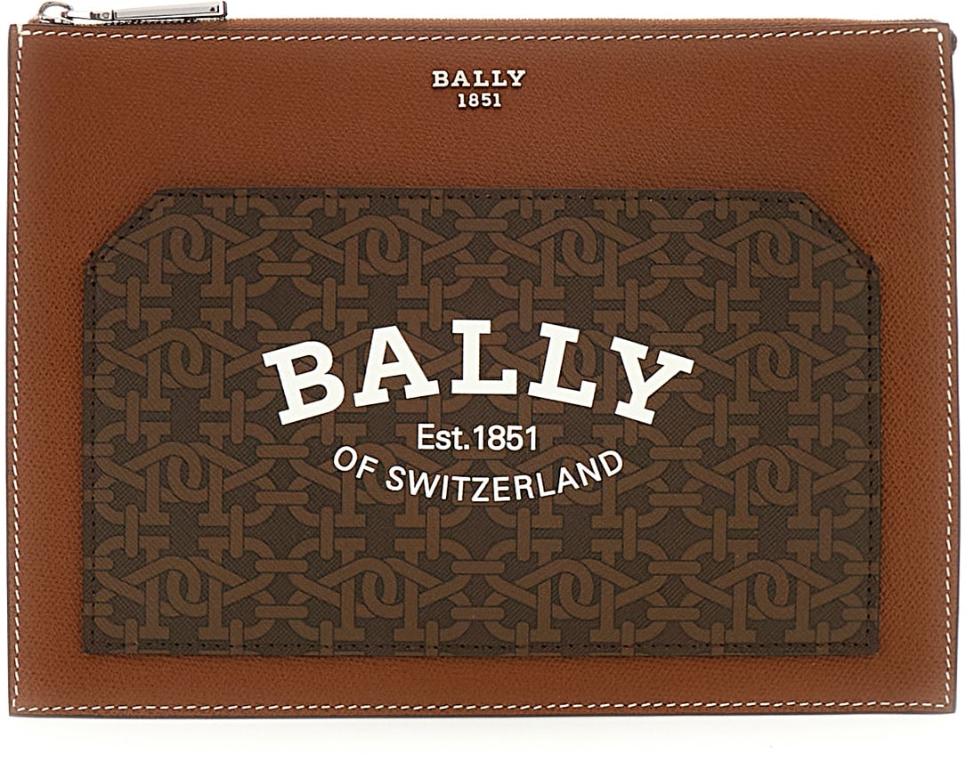 Bally Bally Brown leather clutch Bruin