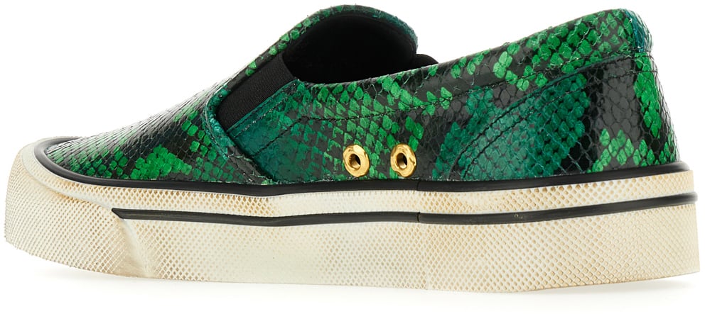 Bally Bally Printed nappa slip ons Divers