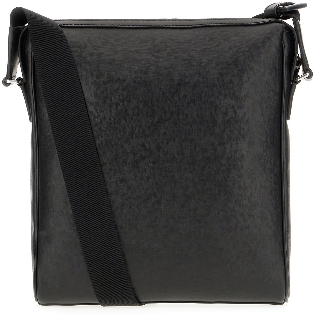 Bally Bally Black leather Mythos crossbody bag Zwart