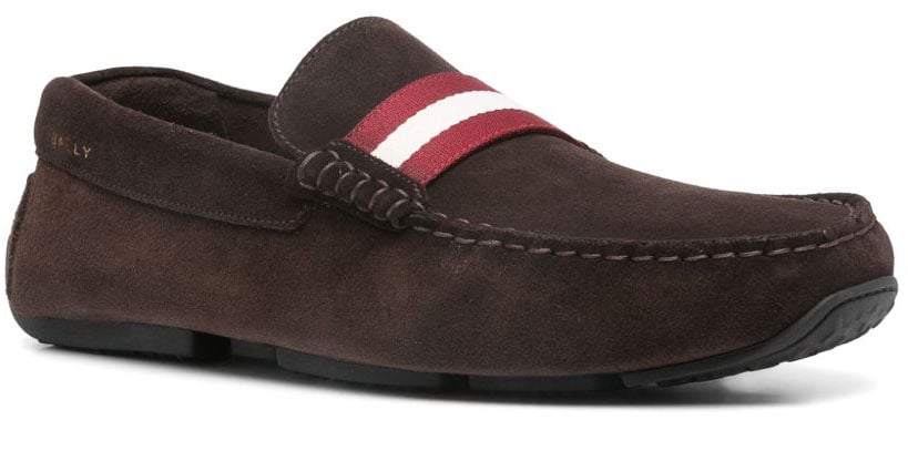 Bally Flat Shoes Ebonyredbone Rood