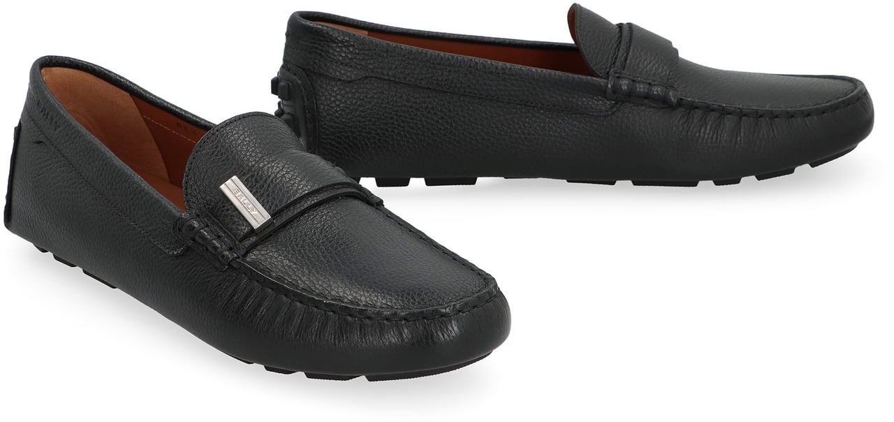 Bally Kaido Leather loafers Zwart