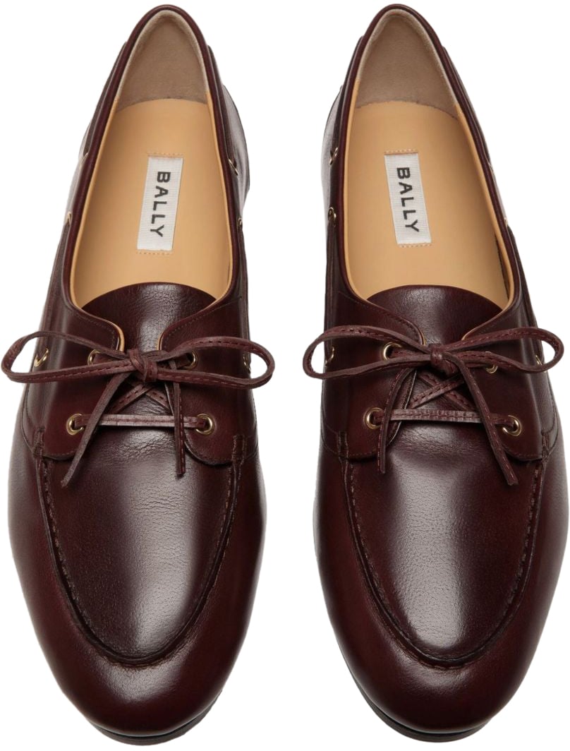Bally Flat Shoes Chocolat Bruin