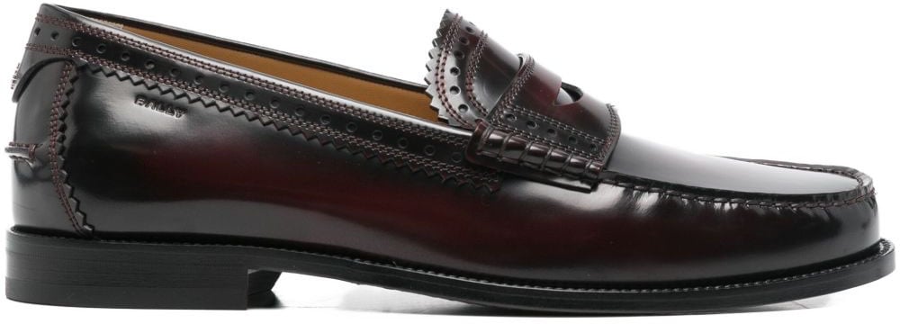 Bally Flat Shoes Purple Paars