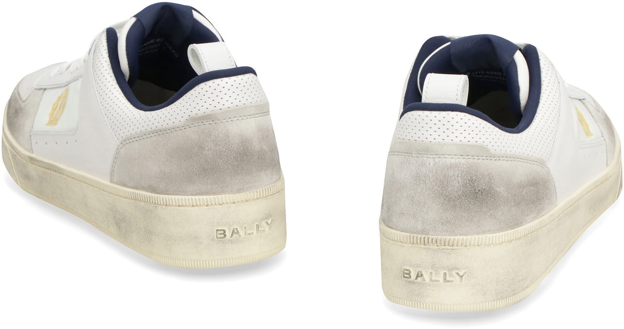 Bally Riweira leather low-top sneakers Wit