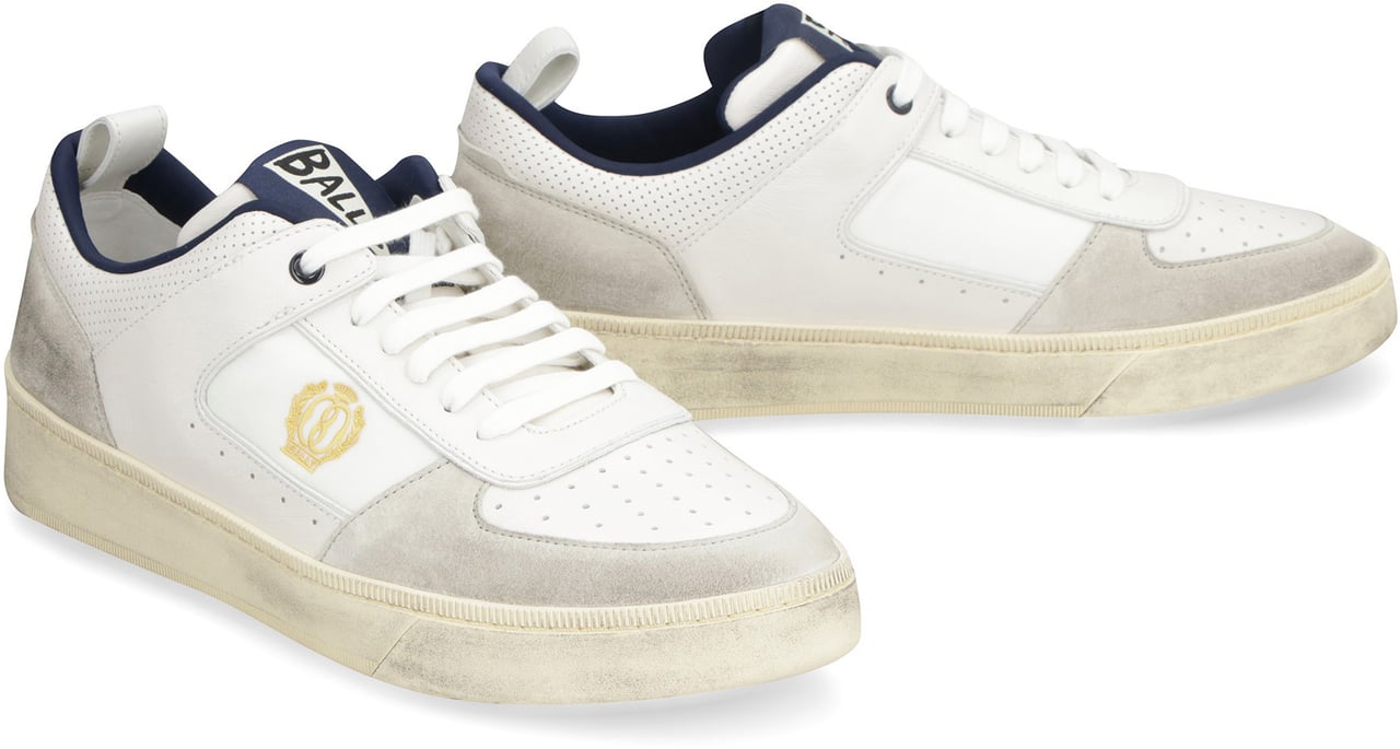 Bally Riweira leather low-top sneakers Wit