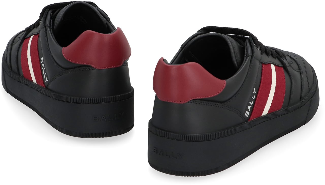 Bally Rebby leather low-top sneakers Zwart