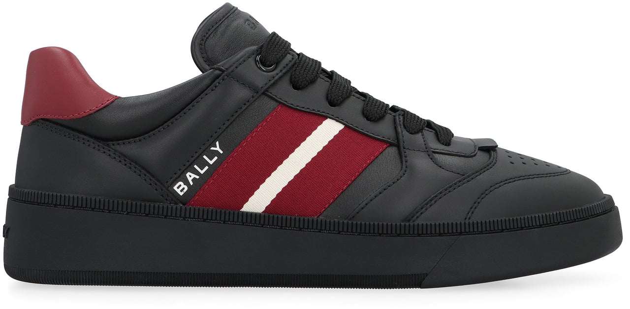 Bally Rebby leather low-top sneakers Zwart