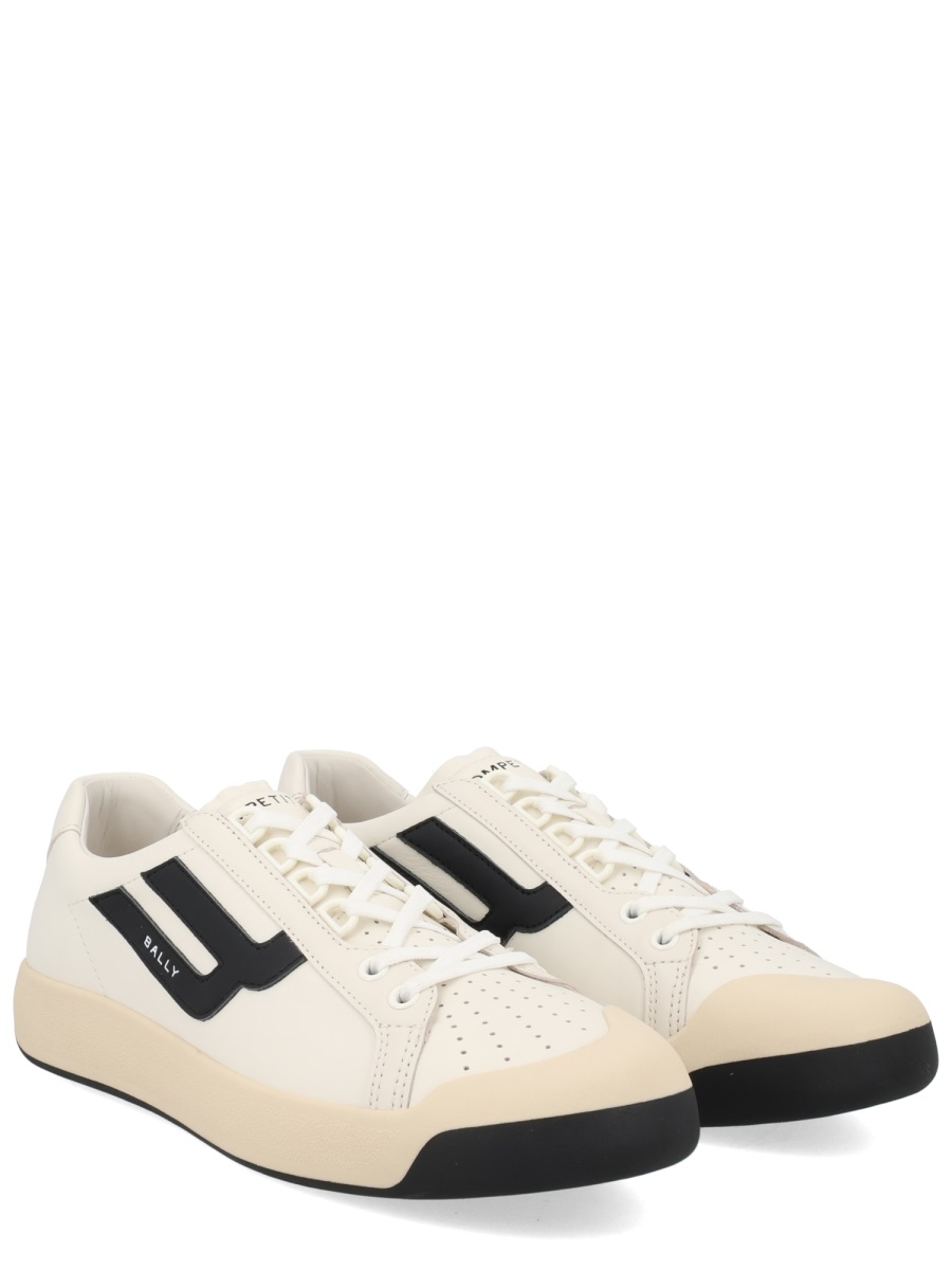Bally Competition Calfskin Side Stripe Sneakers Neutraal