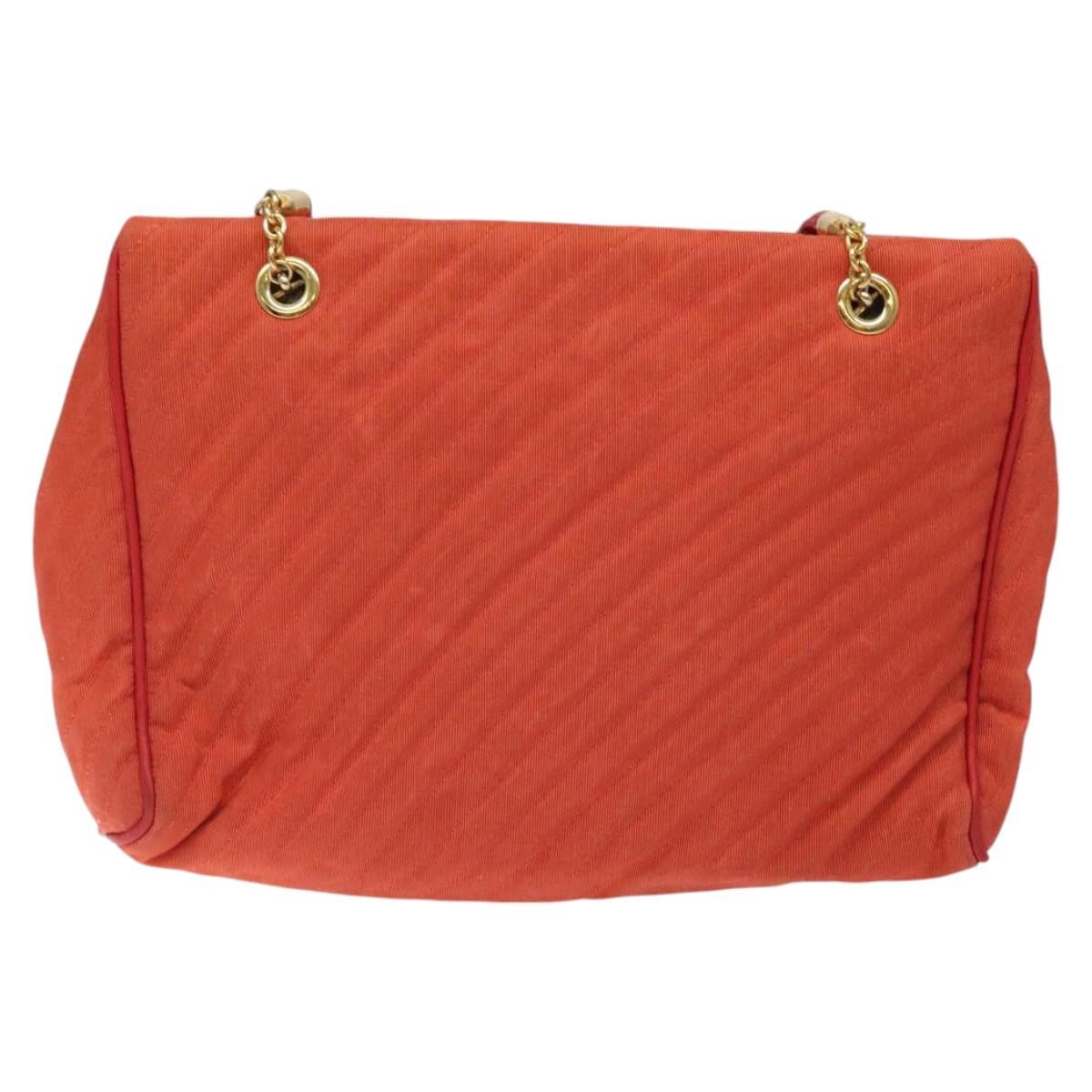 Bally Bally Vintage Shoulder Bag Nylon Oranje