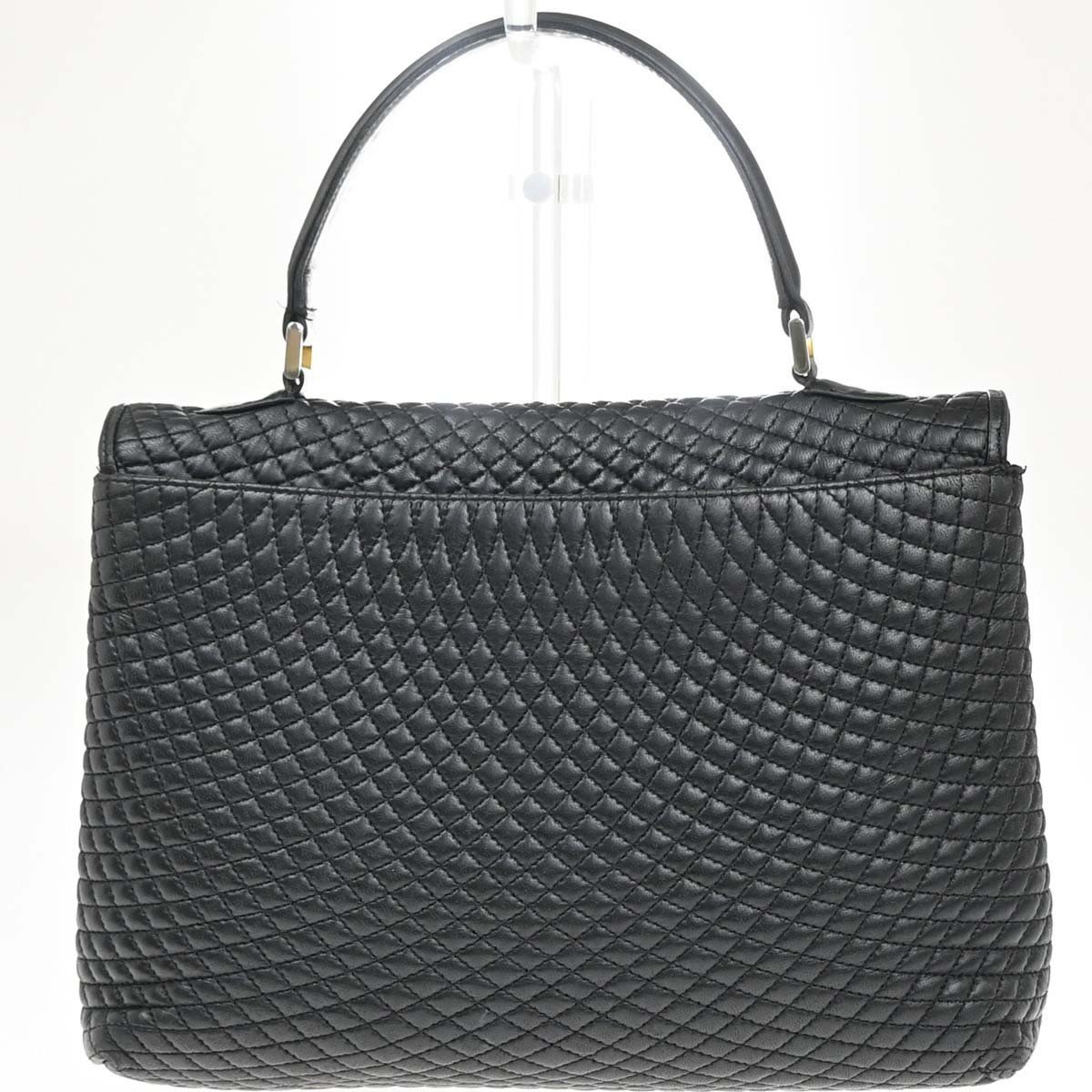 Bally Vintage Quilted Leather Zwart