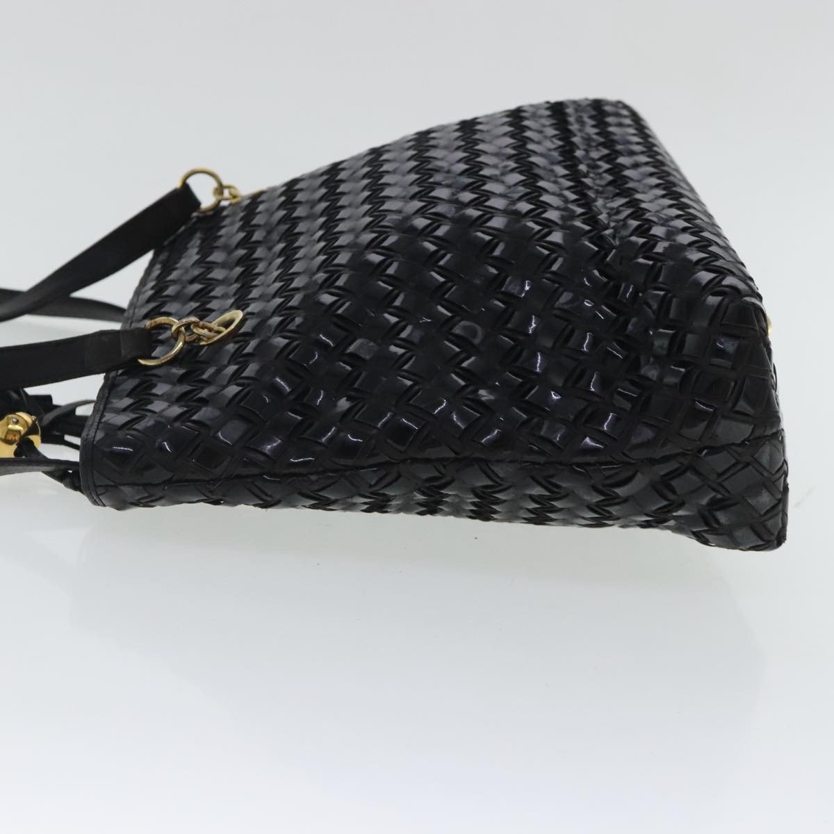 Bally Vintage Shoulder Bag Patent leather Zwart