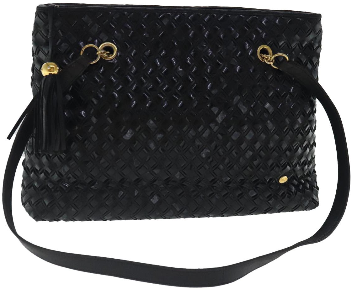 Bally Bally Vintage Shoulder Bag Patent leather Zwart