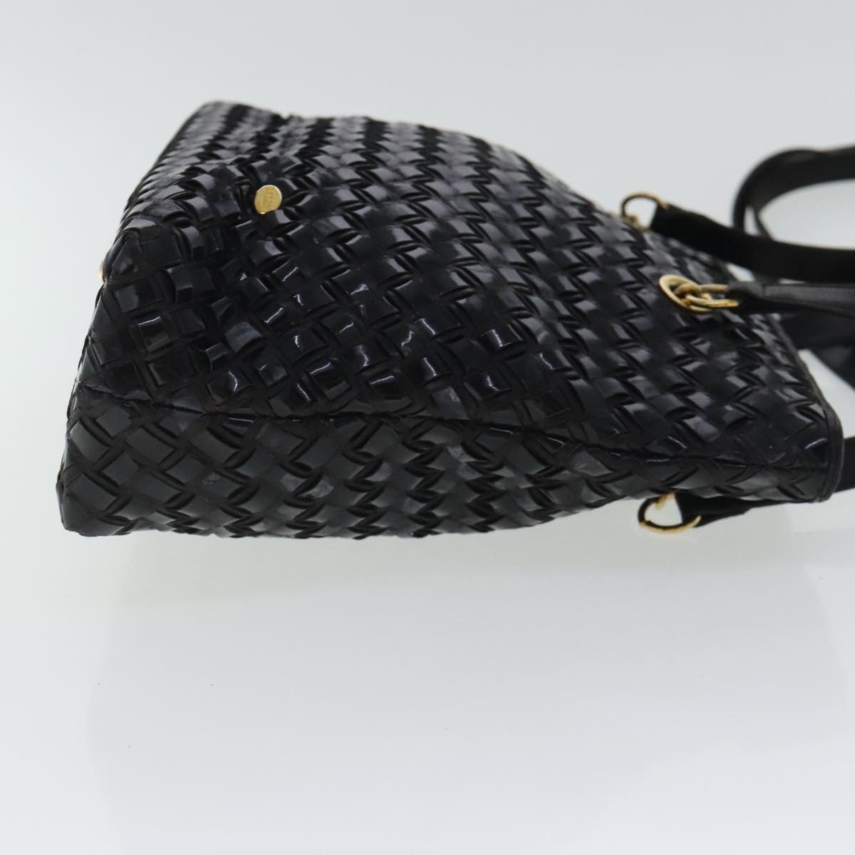 Bally Vintage Shoulder Bag Patent leather Zwart