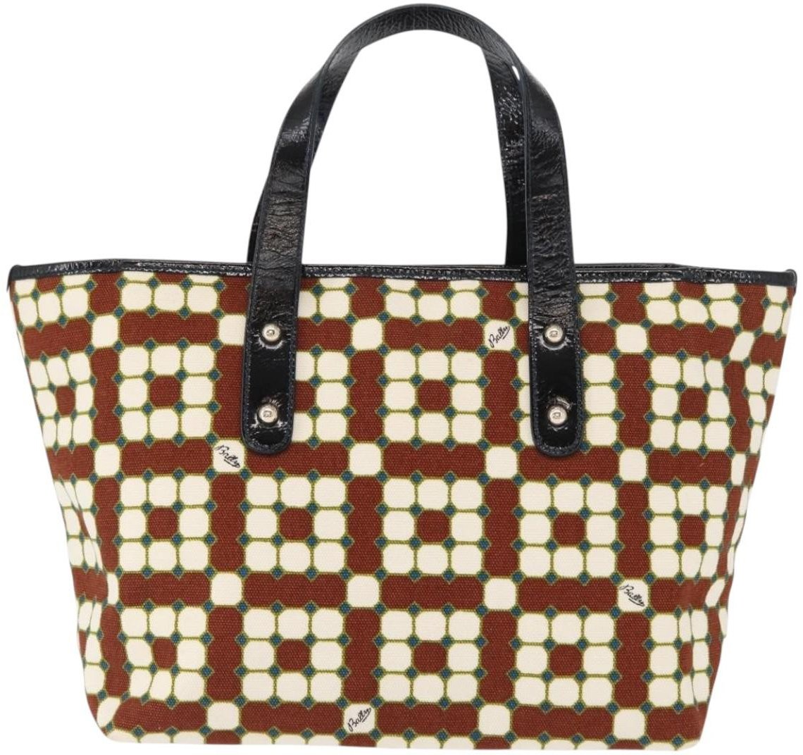 Bally Bally Vintage Handbag Canvas Bruin