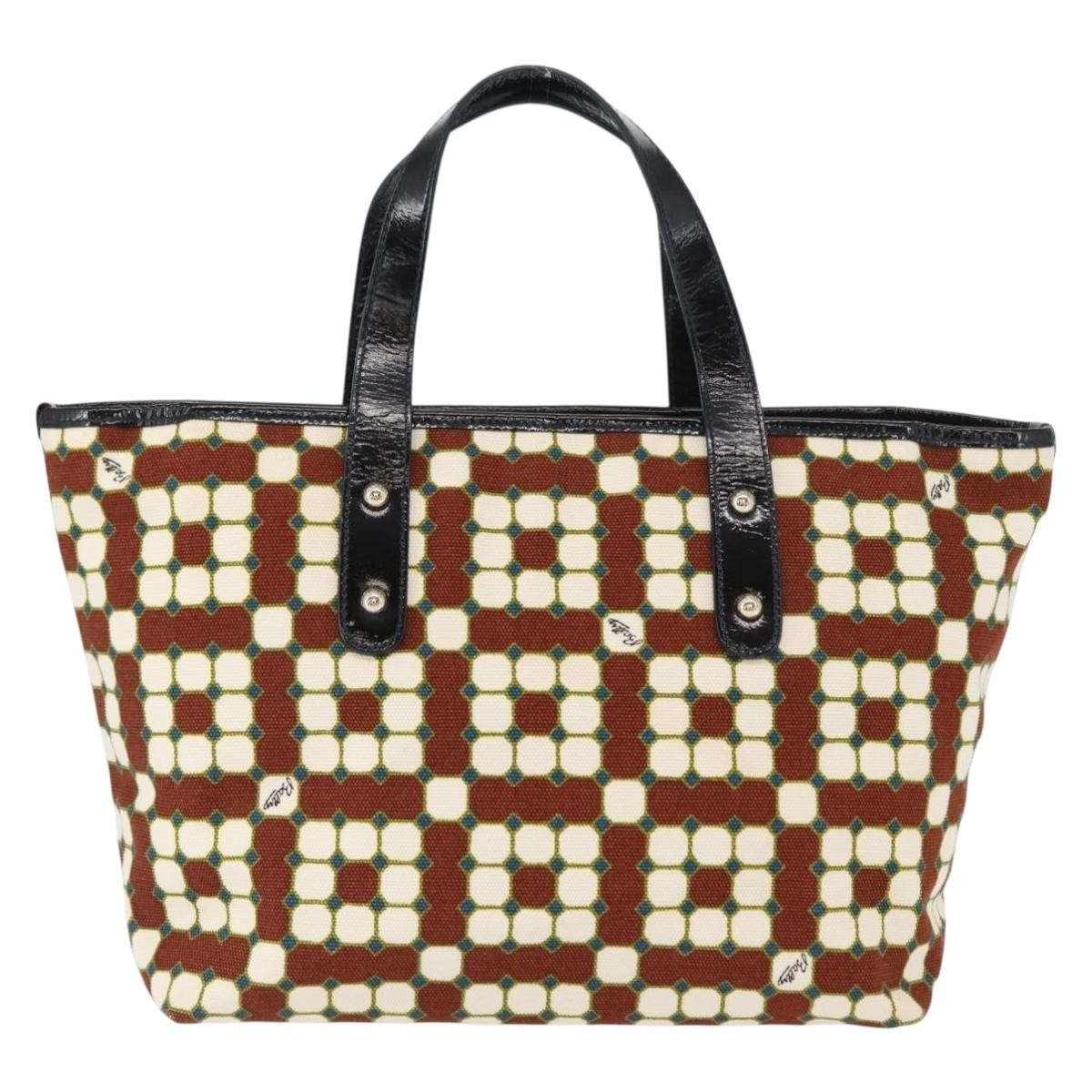 Bally Bally Vintage Handbag Canvas Bruin