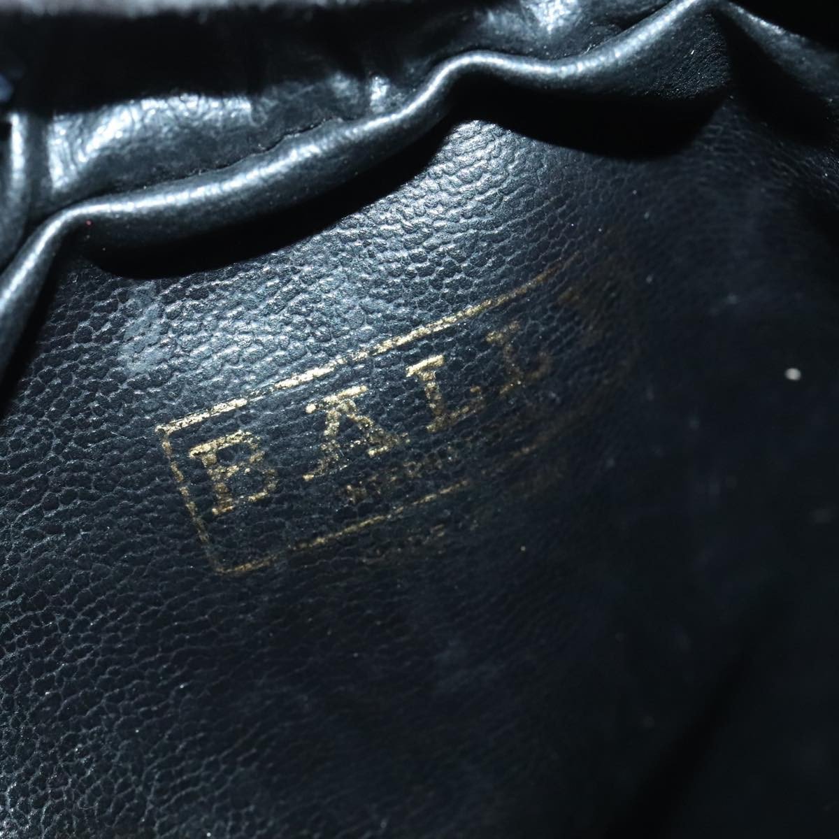 Bally Bally Vintage Shoulder Bag PVC and Leather Zwart