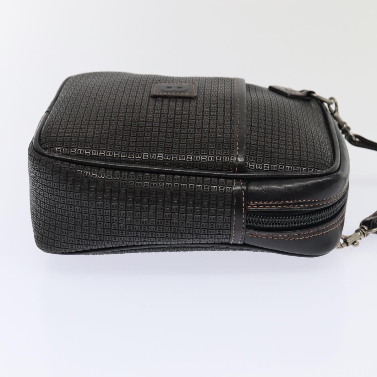 Bally Bally Vintage Shoulder Bag PVC and Leather Zwart