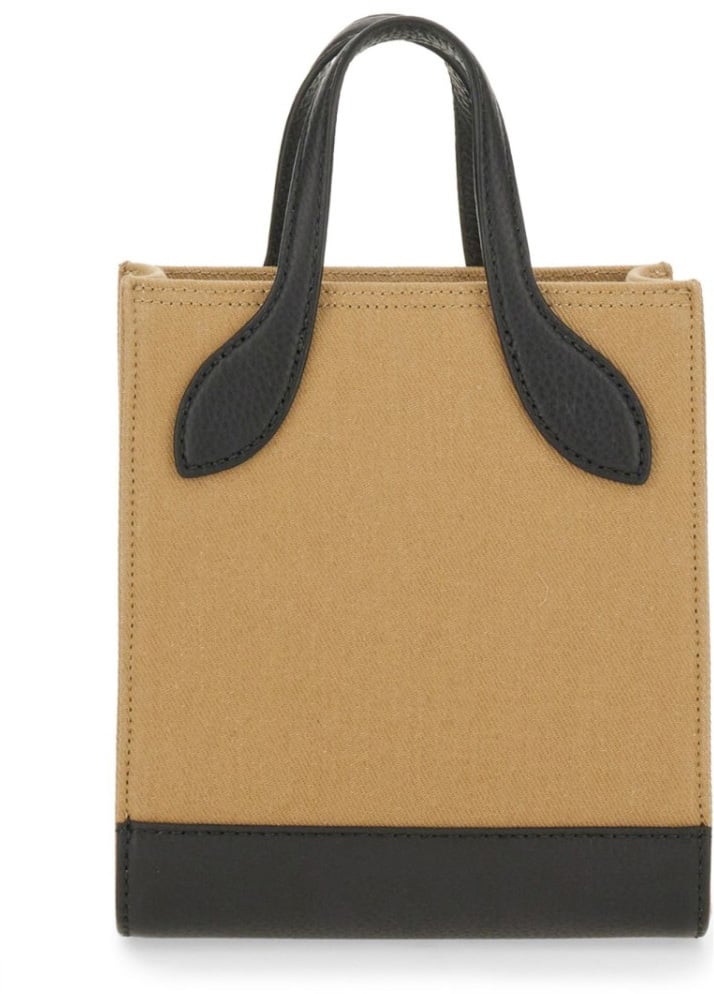 Bally Structured Bag With Prominent Logo Neutraal