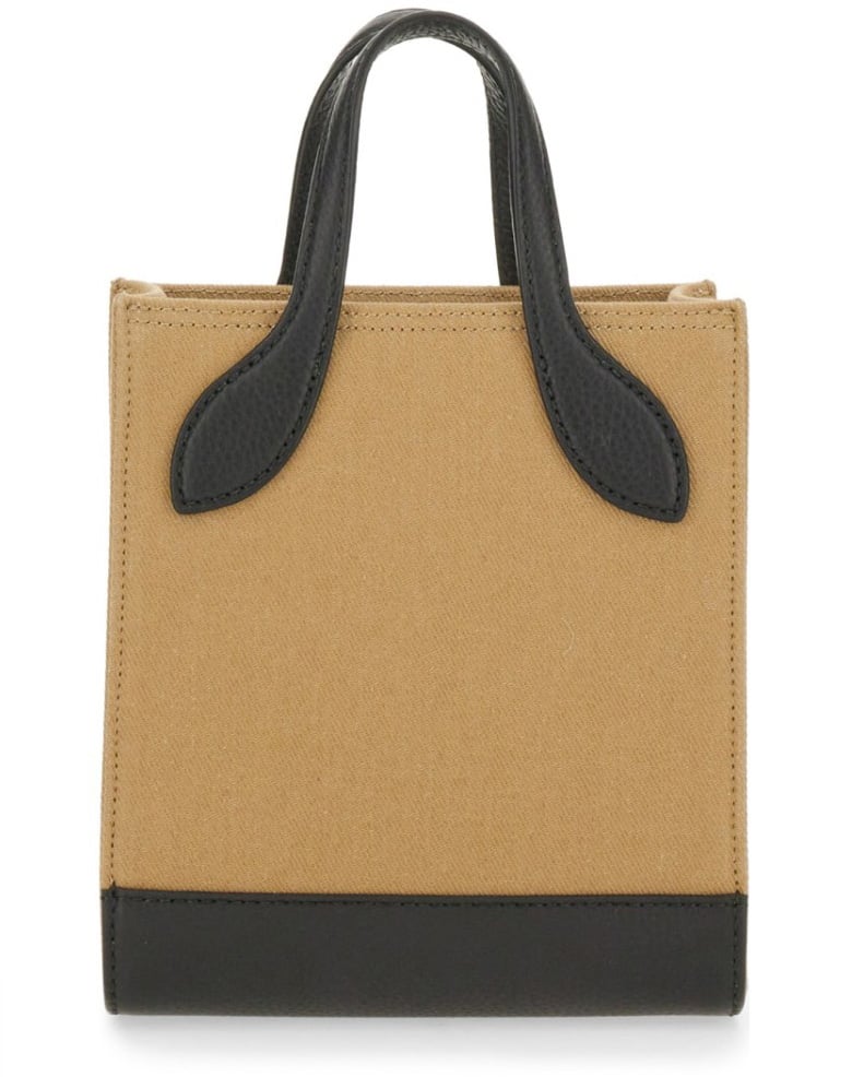 Bally Structured Bag With Prominent Logo Neutraal