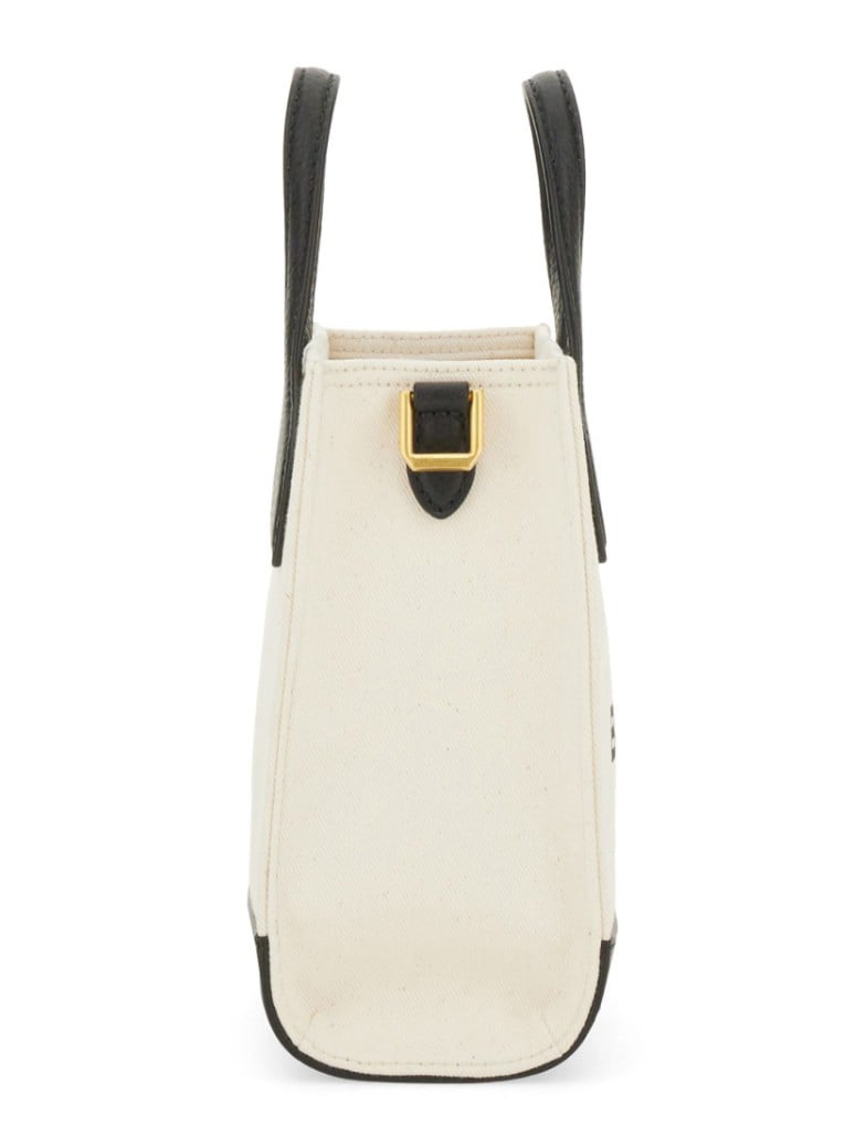Bally Structured Bag With Detachable Strap And Bold Logo Neutraal