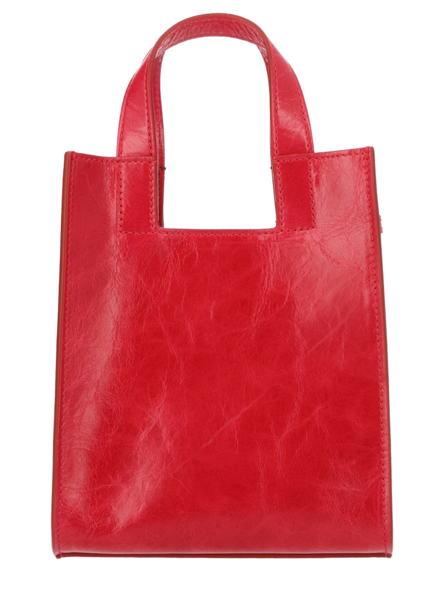 Bally Easy Smooth Leather Small Tote Bag Rood