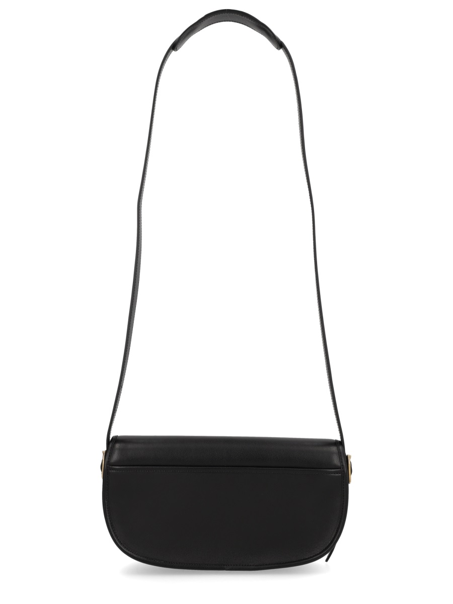 Bally Black Bovine Leather Beckhett Shoulder Bag Zwart