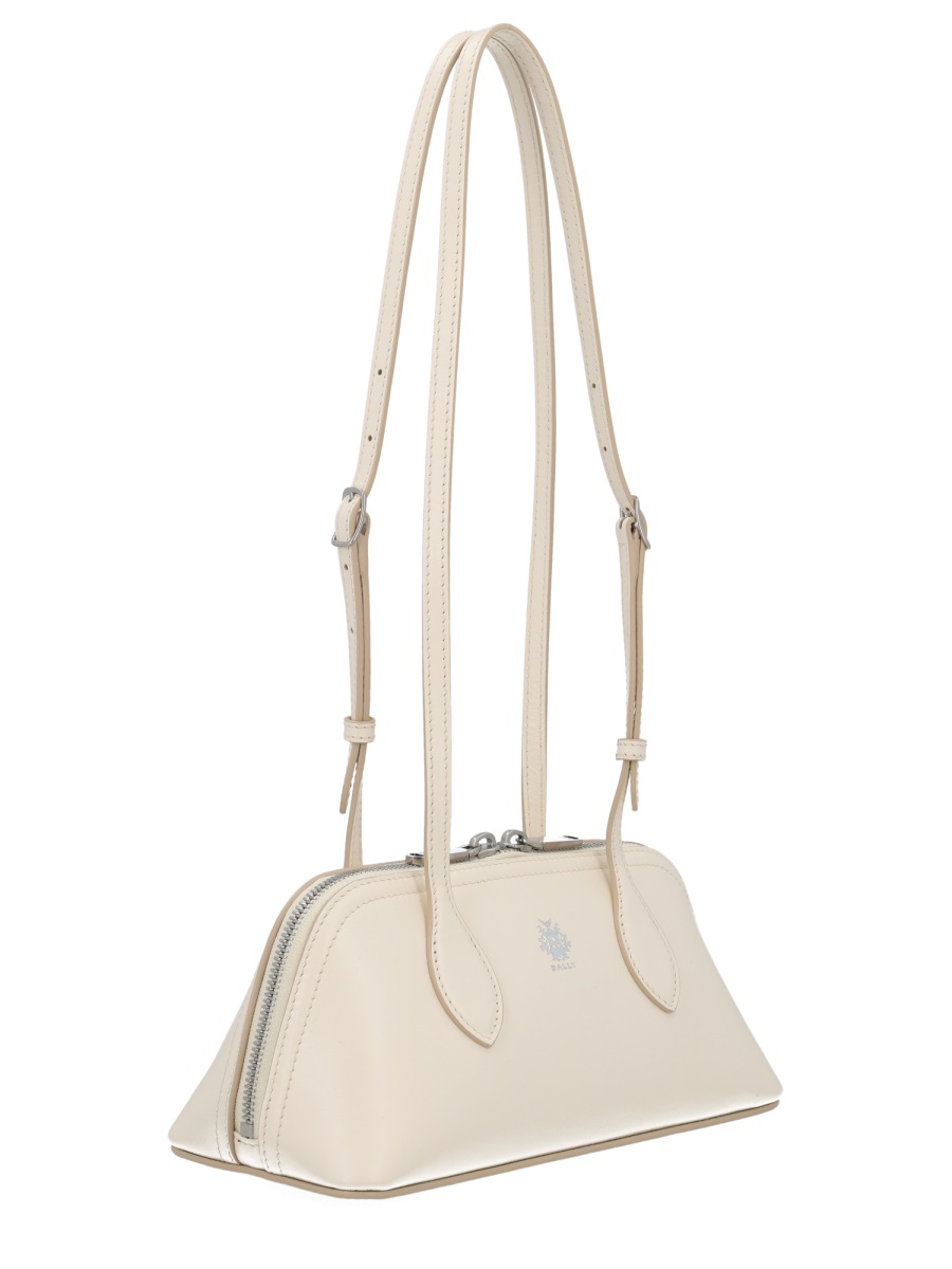 Bally Praline S Structured Leather Handbag Neutraal