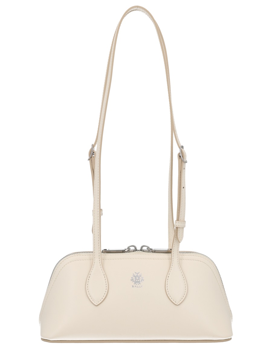 Bally Praline S Structured Leather Handbag Neutraal