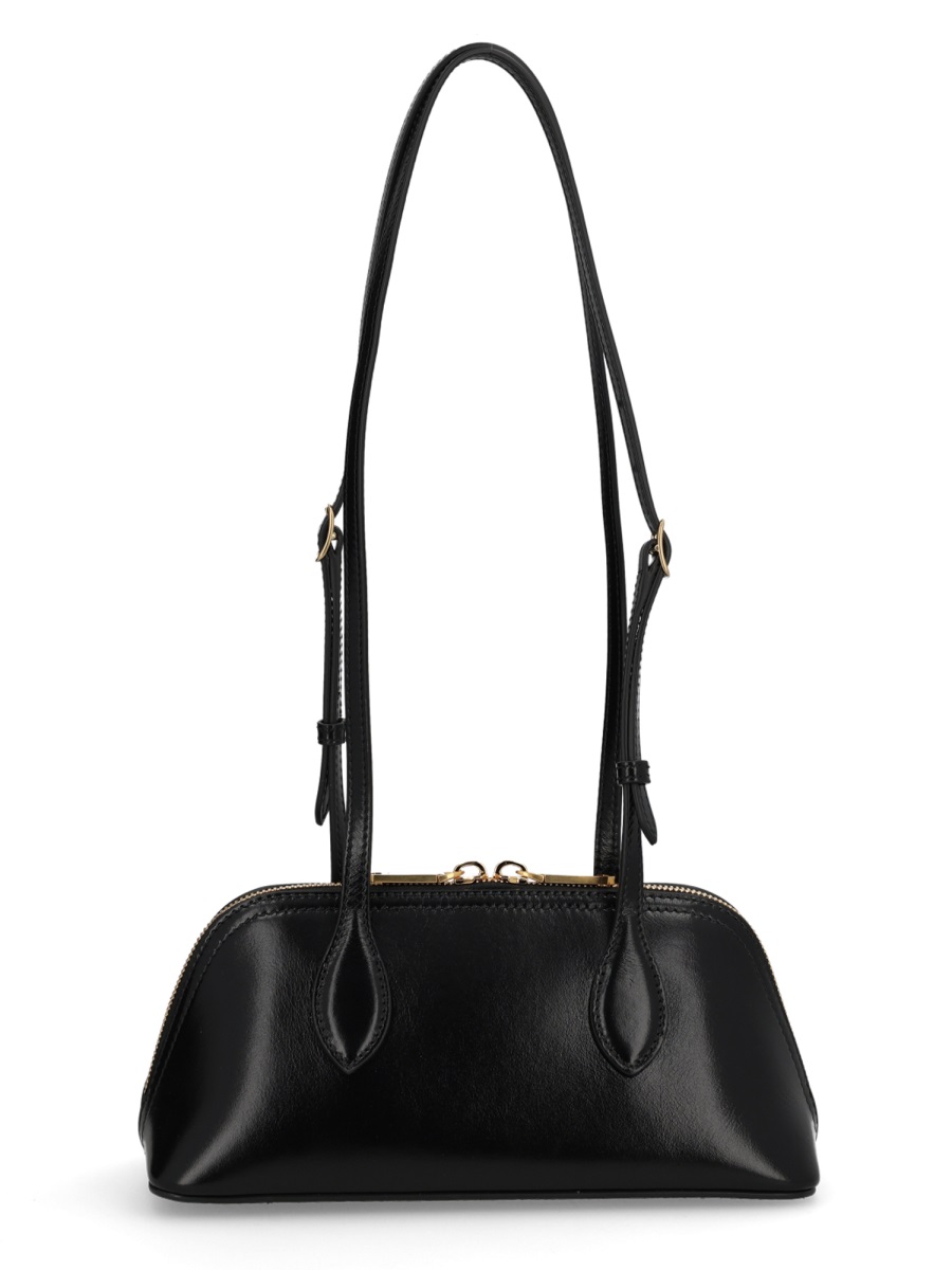 Bally Black Calf Leather Praline Shoulder Bag Zwart