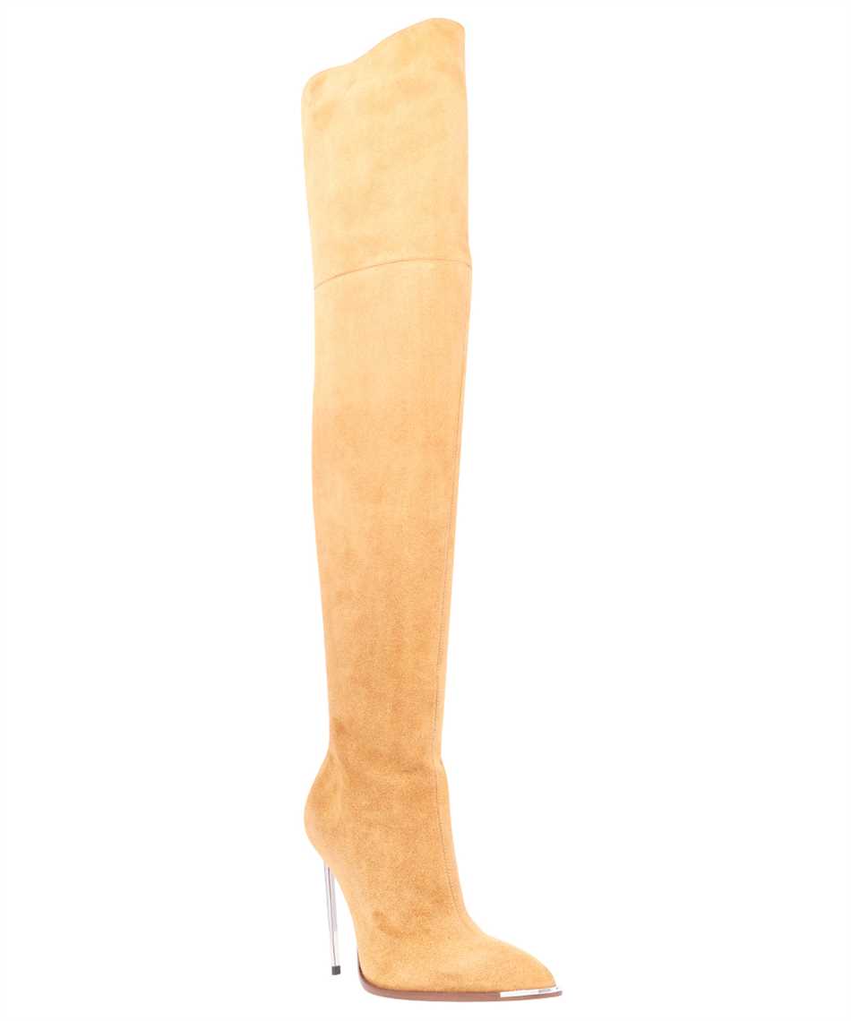 Bally Stretch suede over the knee boots Neutraal