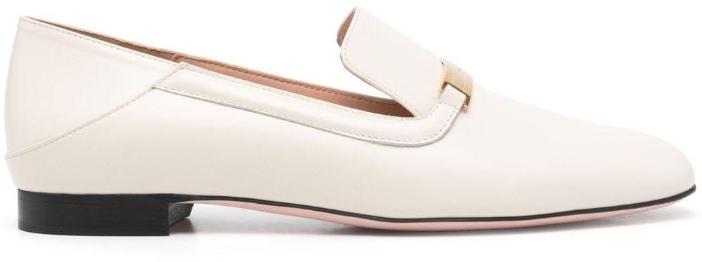 Bally Flat Shoes Bone Wit