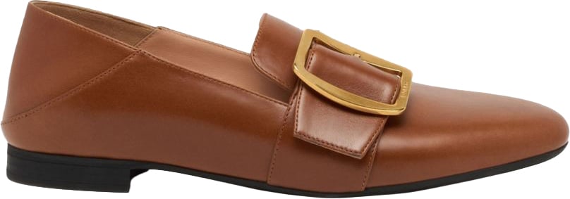 Bally Flat Shoes Brown Beige