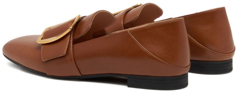 Bally Flat Shoes Brown Beige