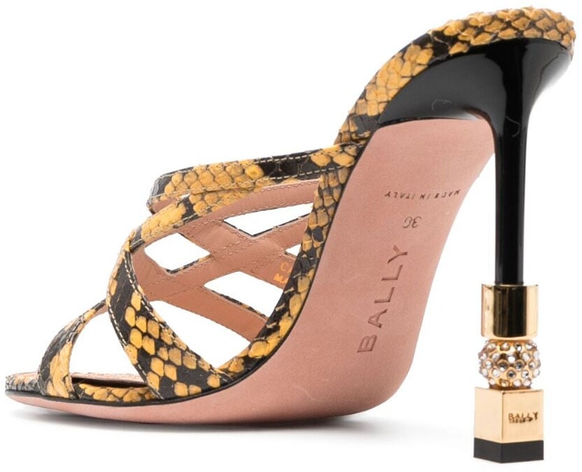 Bally Sandals Yellow Geel