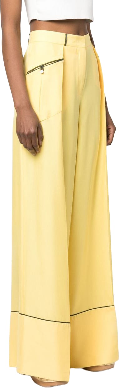 Bally Trousers Yellow Geel