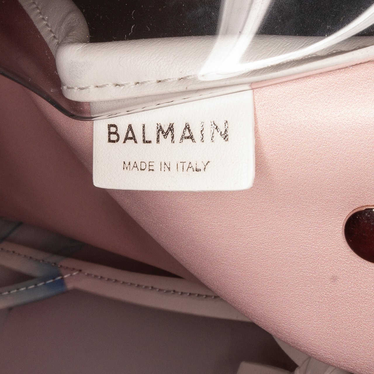 Balmain x Evian PVC B-Army Tote Wit