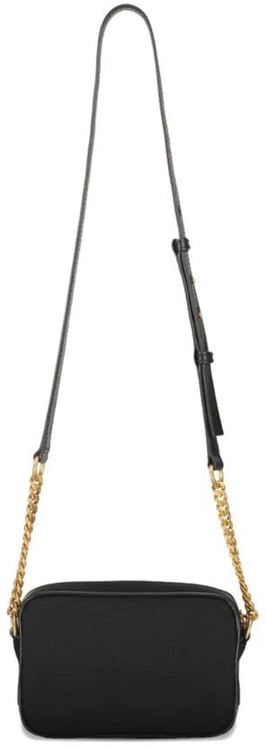 Balmain Balmain Black Cotton Shoulder Bag Zwart