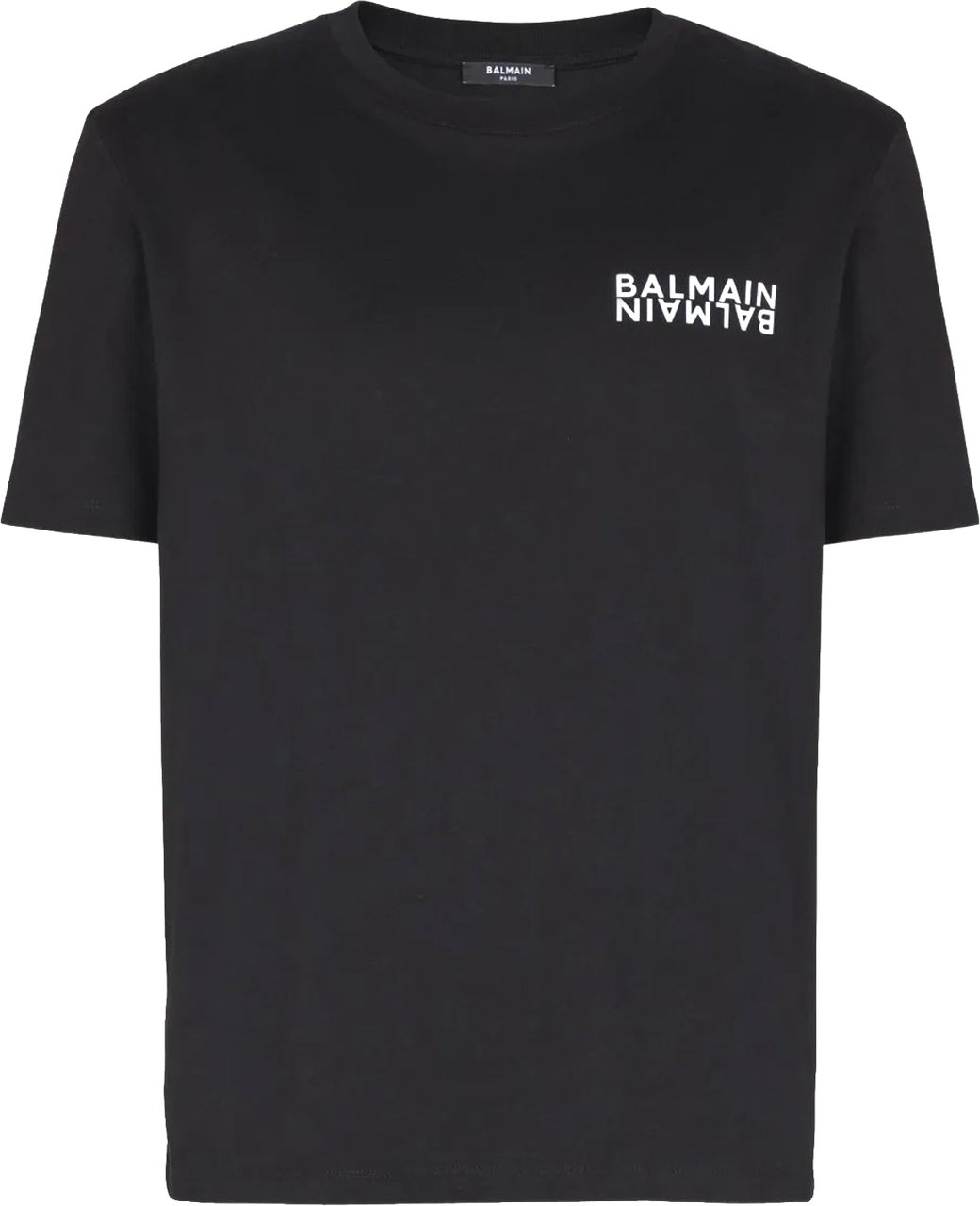 Balmain logo-print T-shirt Zwart