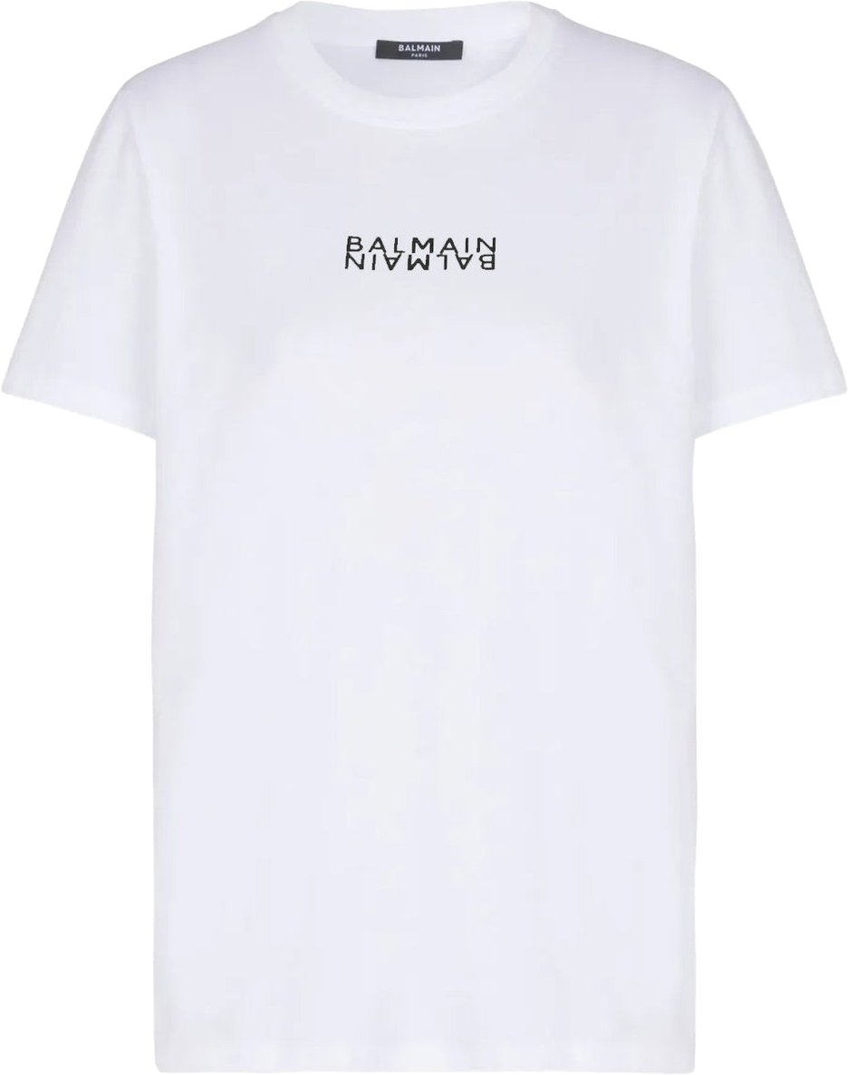 Balmain Cotton T-shirt Wit