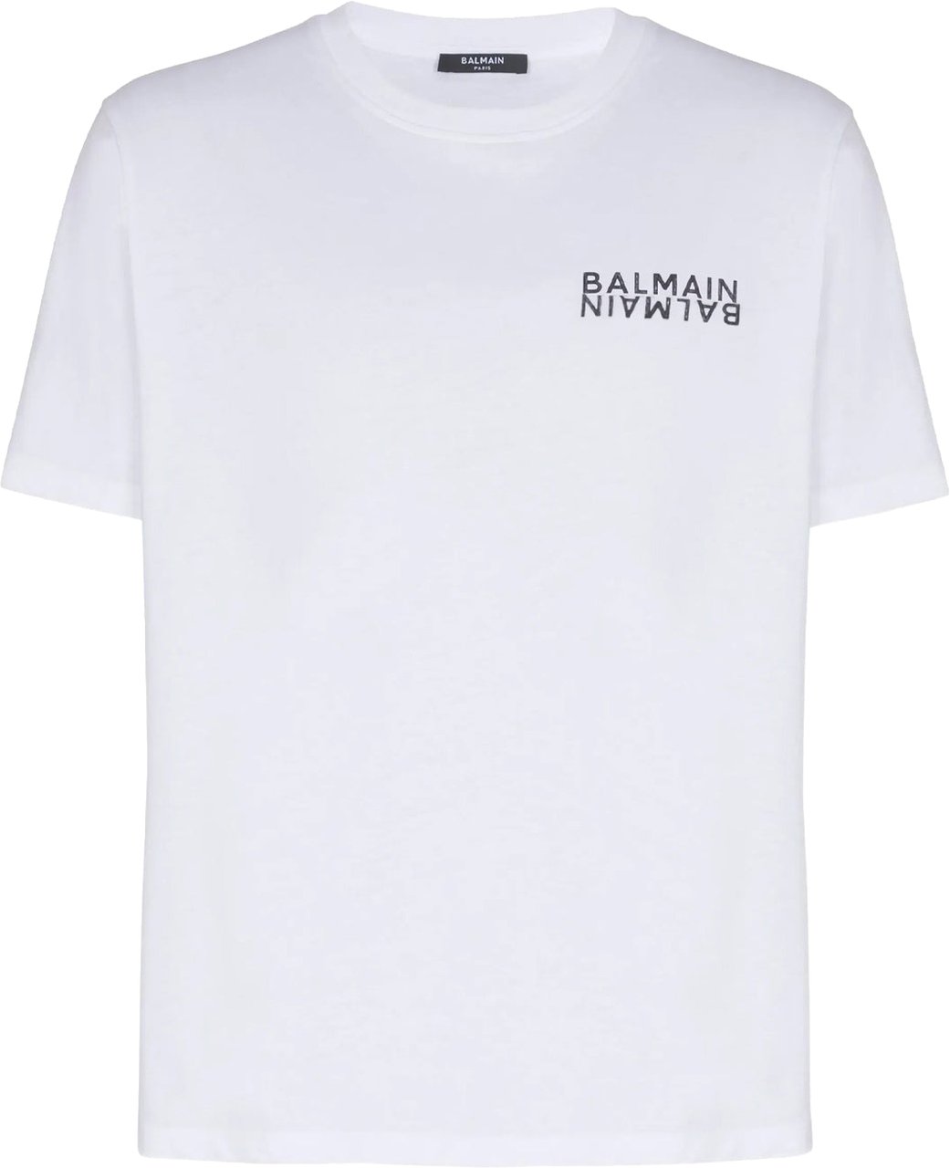 Balmain logo-print T-shirt Wit