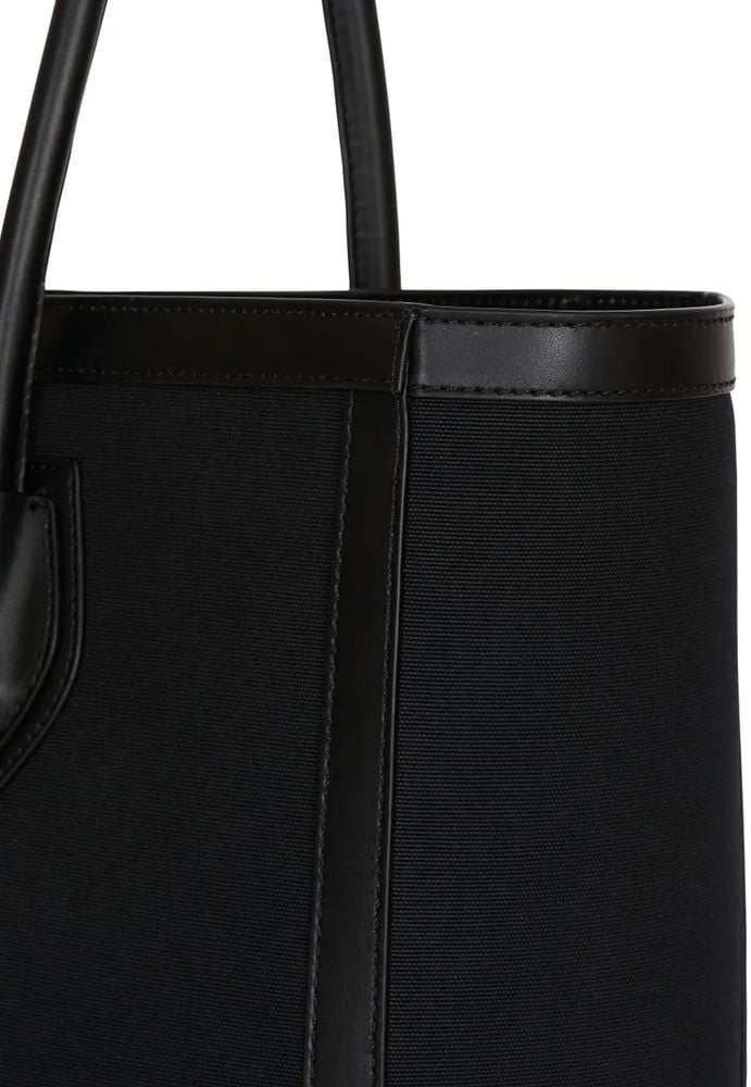 Balmain Balmain Black Cotton Tote Bag Zwart