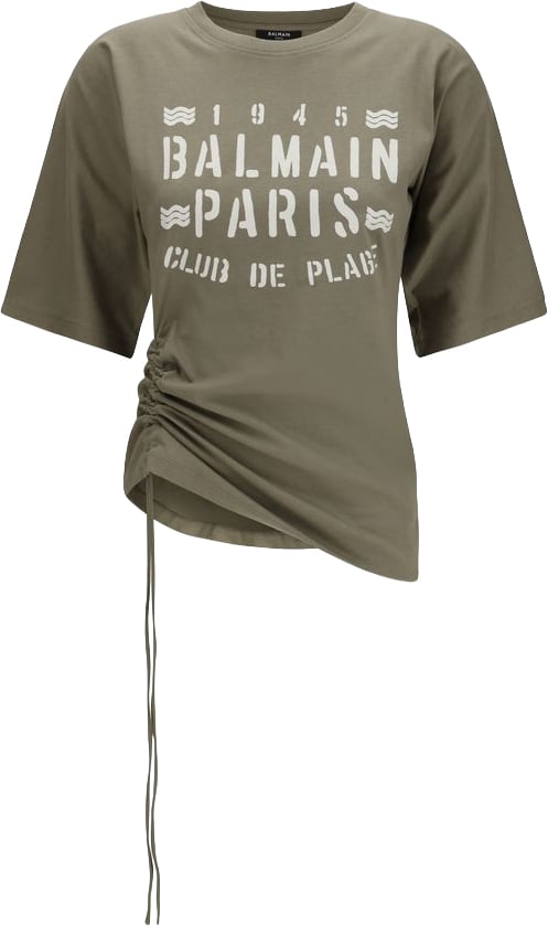 Balmain Balmain Bicolor Cotton T-Shirt Divers
