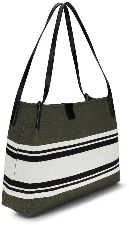 Balmain Black Cotton Shoulder Bag Zwart