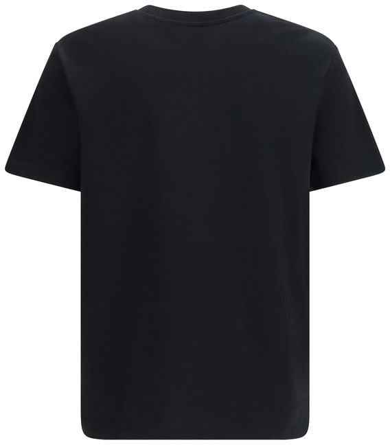 Balmain Black Cotton T-Shirt Wit