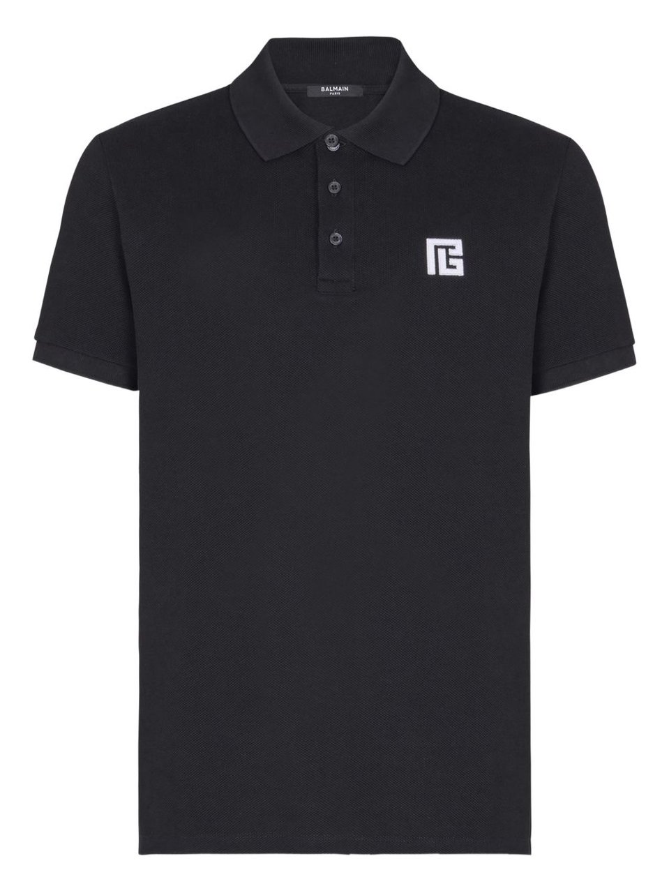 Balmain T-Shirts And Polos Black/White Zwart