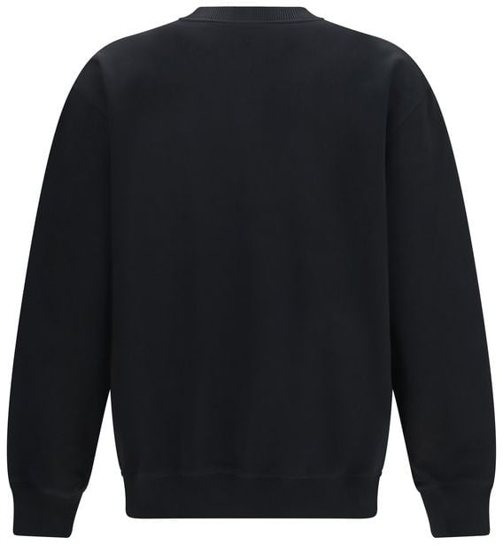 Balmain Black Cotton Sweatshirt Blauw