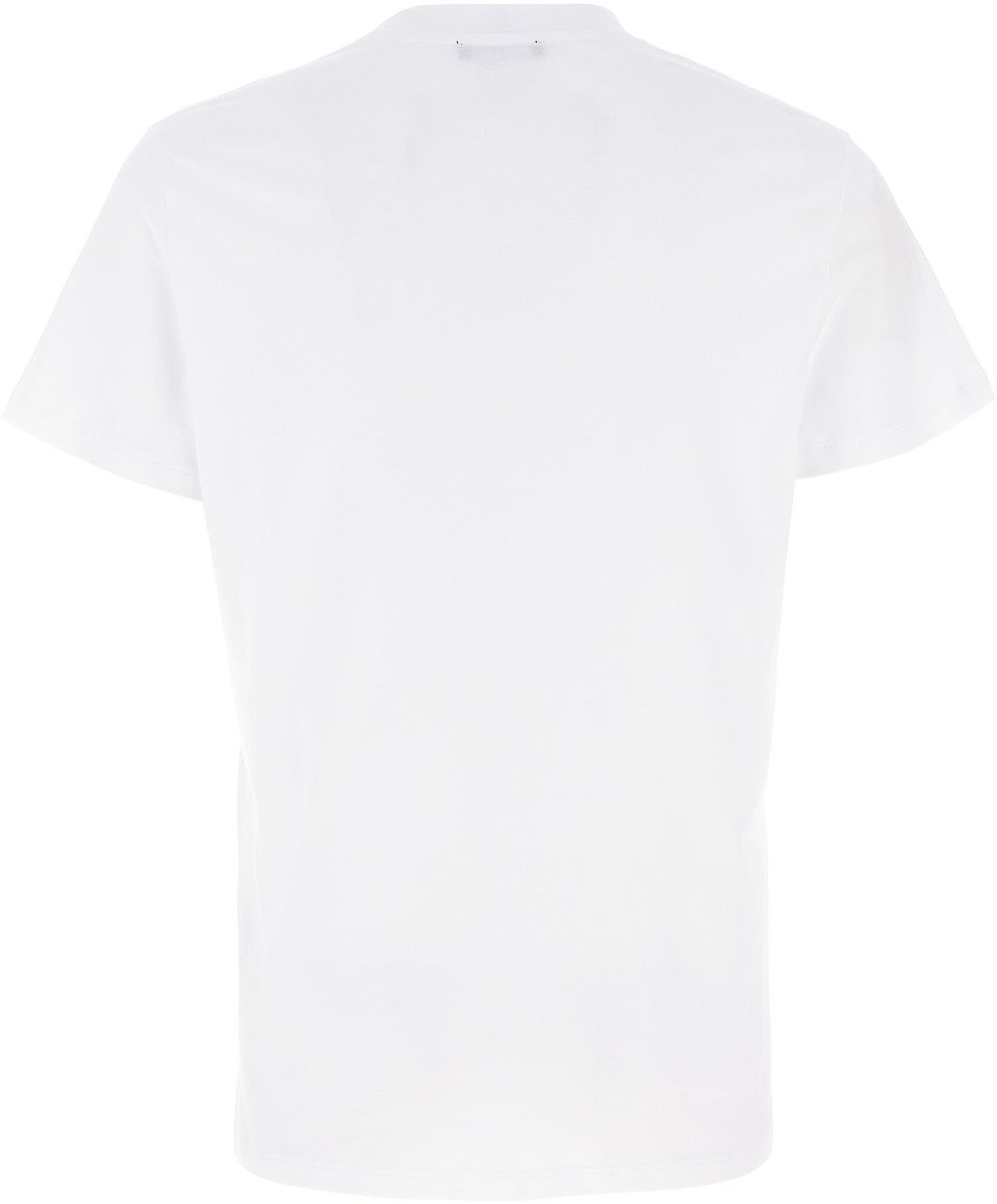Balmain White Organic Cotton T-Shirt Wit