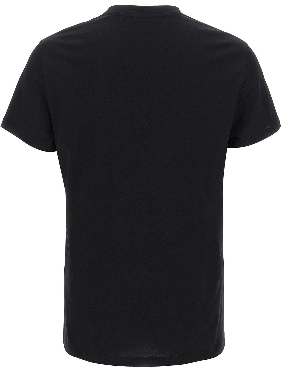 Balmain Black Organic Cotton T-Shirt Zwart