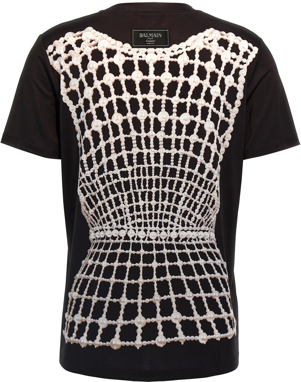 Balmain Black Organic Cotton T-Shirt Divers