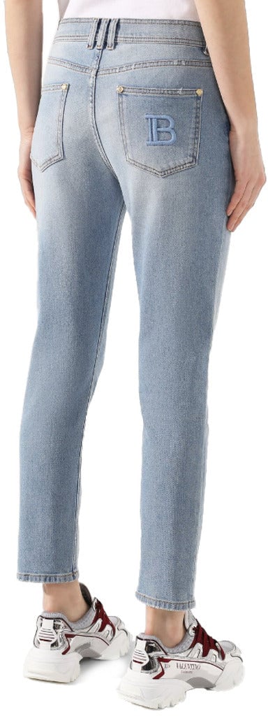 Balmain balmain - Jeans - tf15516-d007-denim Dierenprint